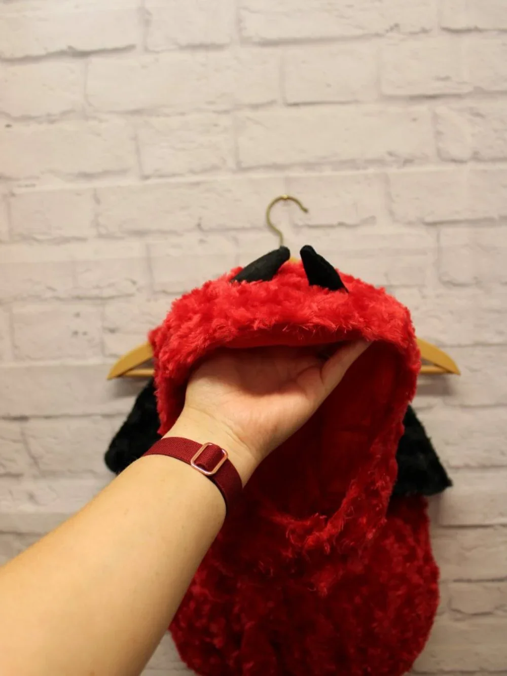 Underwraps Belly Babies Lil' Devil Medium 18-24 Months Red Plush Costume